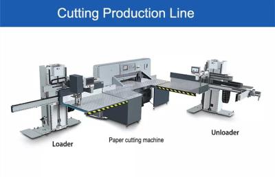 China Automatic Guillotine Paper Cutting Machine / Production Line 45 Cycles/min for sale
