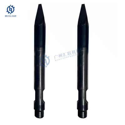 China Su 125 Hydraulic Rock Hammer Breaker Cylinder Parts Chisel Moil Point Drill Rod 42CrMo For Excavator for sale