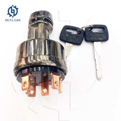 China PC200-8 PC300-8 Excavator Parts Starting Switch Excavator Accessories Ignition Switch With Keys for sale