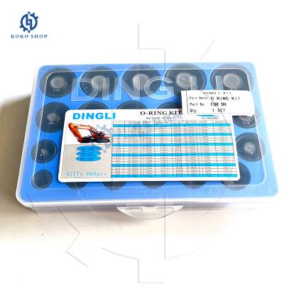 China Dingli O Ring Kit DAEWOO O Ring Box For DOOSAN Excavator Spare Parts for sale