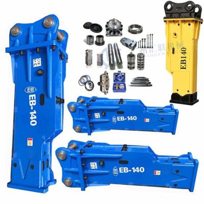 China Silence Type Breaker EB140 Hydraulic Hammer With Tool 140mm For 18 To 26 Ton Excavator for sale