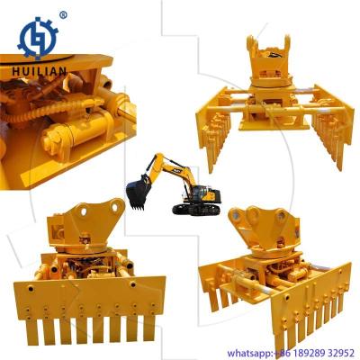 China Hydraulic Brick Clamp Brick Lifter Forklift Block Lifting Tool Brick Clamp For 3 4 5 6 7 8 9 10 15 20 Tons Excavator for sale