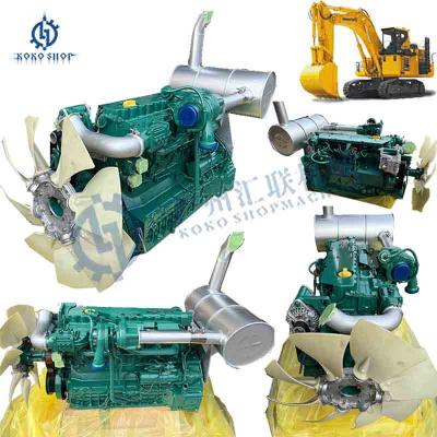 China EC D6D D6E Diesel Engine Assembly D7E D9D Excavator Whole Set Engine For EC210B EC220DLC Excavator Parts for sale