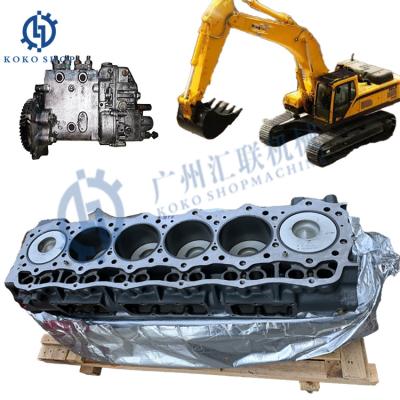 China Excavator Cylinder Block 6D16 6D16T Mitsubishi Excavator Engine Spare Parts Assembly for SK330-6 for sale