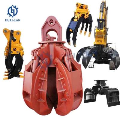 중국 36tons 40tons 발굴 Grab Excavator Scrap Grab Bucket Orange Peel Hydraulic Excavator를 위한 포착기 판매용