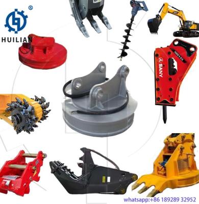 China Excavator Attachments Self Electric Electromagnetic Sucker Circular Electro Magnetic Chuck  Suitable 5-30Ton for sale
