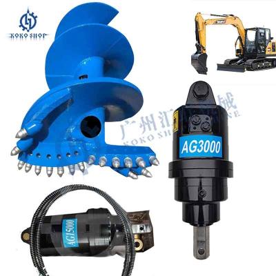 China ZX30 R16-7 EX30 EX12-2 SK03 Hole Digger Auger Driver Excavator Auger Driver for 2-3 Tons Excavator Attachments for sale