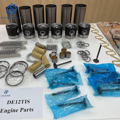 China Doosan De12tis Overhaul Rebuild Kit Complete Engine Parts Liner Kit Thrust Plate Valve Guide Valve Seat Valve Gasket for sale