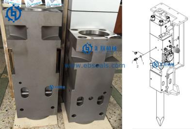 China Anti Corrosive Hydraulic Breaker Spare Parts Front Head Cylinder OEM Available for sale