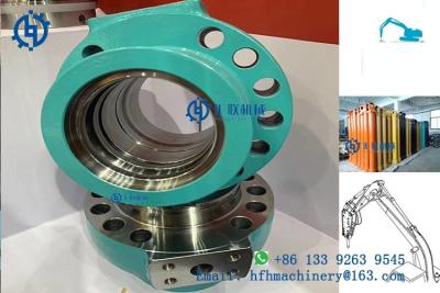 China SK200LC Excavator Cylinder Head Cover , Kobelco Hydraulic Cylinder Spare Parts for sale