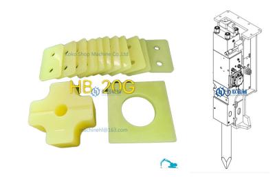 China Un amortiguador de choque más húmedo del amortiguador del martillo hidráulico de la PU TPFE HB20G en venta