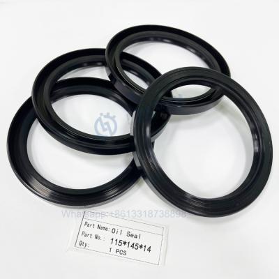 China Hydraulic Seals Element Shaft Oil Seal 115x145x14 Grease FKM Rubber FPM Metric TC for sale