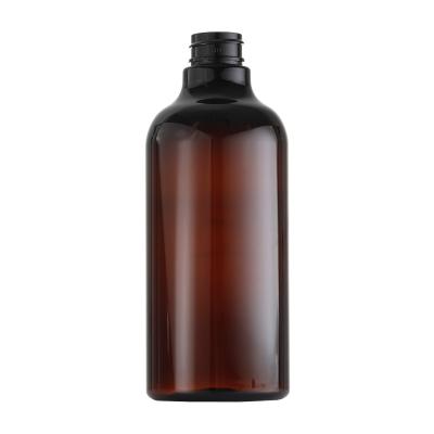 China Wholesale New Cosmetics Brown 500ml Plastic Pet Shower Gel Shampoo Bottle en venta