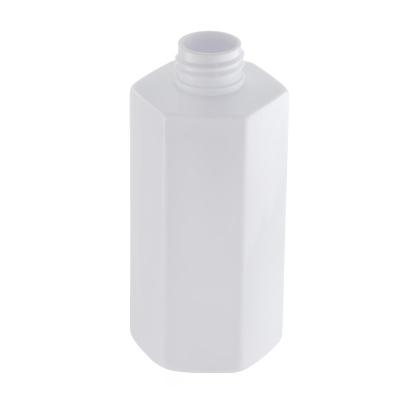 China Hexagon White 150ml Plastic Lotion Bottle 24mm Mouth Customized à venda
