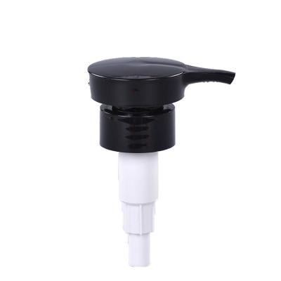 China ISO14001 28mm Black Round Cosmetic Lotion Pump For Body Wash for sale