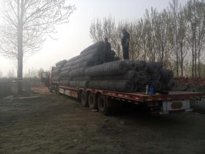 China 2.2 - 3.4mm Tie Wire Gabion Basket Mesh For 0.5 - 5.3m Height 1-2m Width for sale