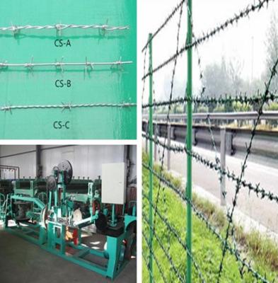 China Automatic Barbed Wire Making Machine 1.6mm 2.8mm Double / Single Twist for sale