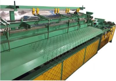 China Single Wire Chain Link Fence Machine 90m2/h 3m 4m length PLC control for sale
