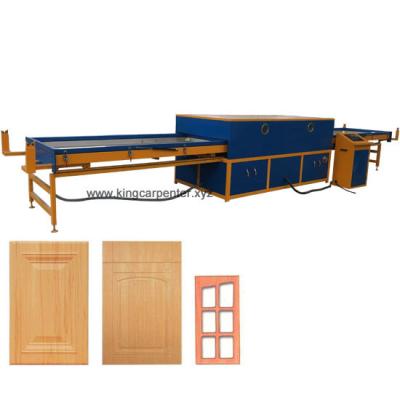 China Woodworking Door Cabinet PVC film Vacuum Membrane Press Machine for sale