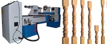 China Computer control cnc wood lathe machines with max. working length 1500mm max.working diameter 300mm for sale