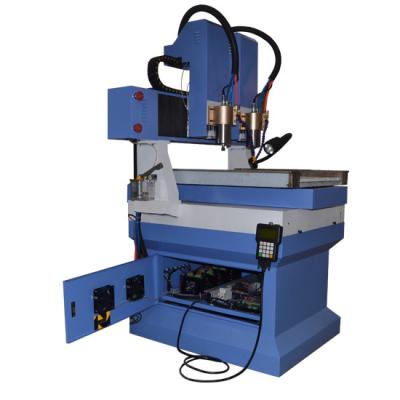 China Granite marble stone cnc router machine with smaller worktable and 2 heads à venda