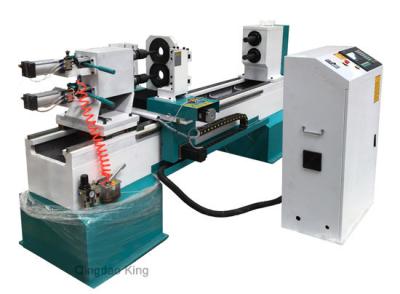China Full automatic double spindles wood turning lathe machine for sale