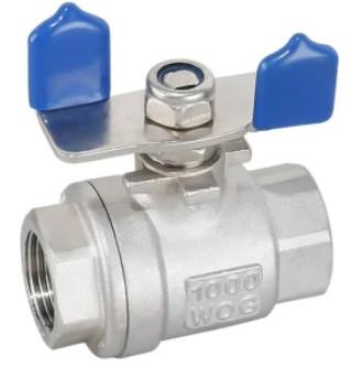 Chine 1 Inch Ss304 Ss316 Ball Valve Stainless Steel Pn16 Pn25 Thread 2pc Long Handle à vendre
