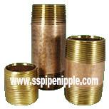 China High Performance Brass Pipe Nipple For  Construction Commercial Plumbing for sale