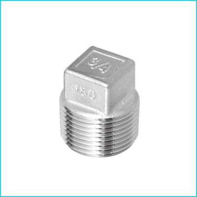 China Customized Stainless Steel Pipe Fittings Seamless Square Plug SQ for sale