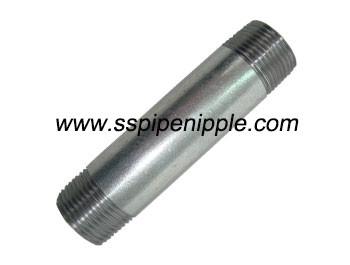 China Galvanized Carbon Steel Pipe Nipples  Cedula 40 / Sch 40 3/4