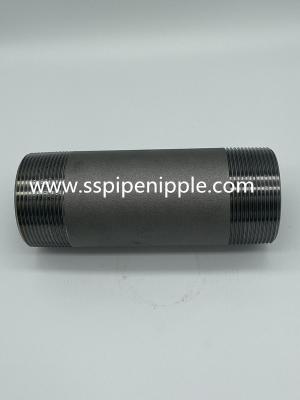 China Industrial Black Carbon Steel Pipe Nipples Rust Proof Long Working Life for sale