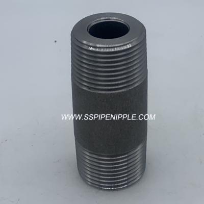 China Equal Shape Black Steel Pipe Nipple  Good Ductility  Easy To Operate for sale