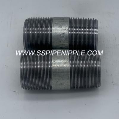 China Seamless Galvanized Pipe Nipple Welded  Male Threaded Pipe Nipples for sale