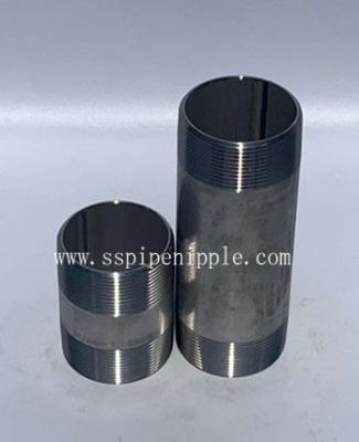China Threaded Stainless Steel Pipe Nipple Good Ductility Stable Performance for sale