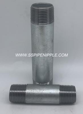 China Welded  Galvanized Steel  Nipple  High Strength  Gas Water Industries Use for sale