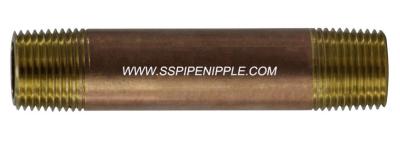 China Professional  Brass Pipe Nipple   Barrel Nipple Taper Lead Free for sale