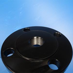 China Black Coating DN50 X NPTF DN40 Threaded Pipe Flange for sale