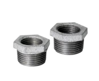 China Cast Iron Malleable Iron Threaded Fittings Bushing For Gas / Oil Industry for sale