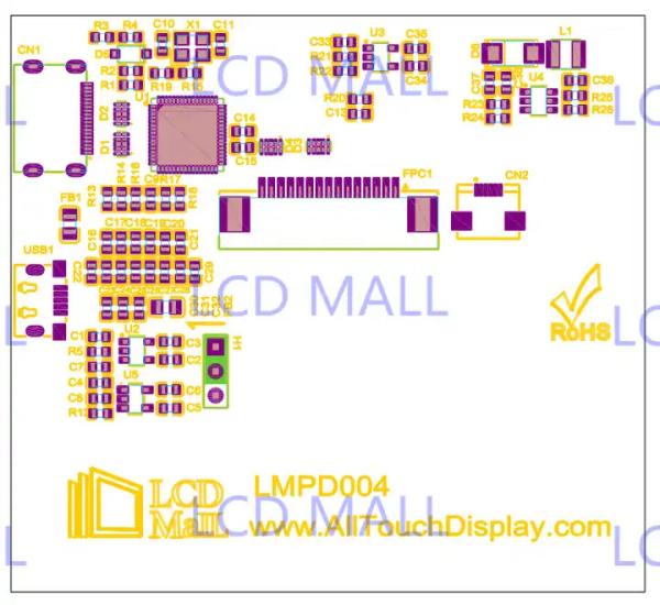 Quality LCD Mall MIPI To Mini-HDMI Convert Board TFT LCD Modules With PCBA for sale