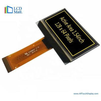 Китай 1.54 дюймовый желтый OLED-экран 128x64 TFT-дисплейный модуль продается