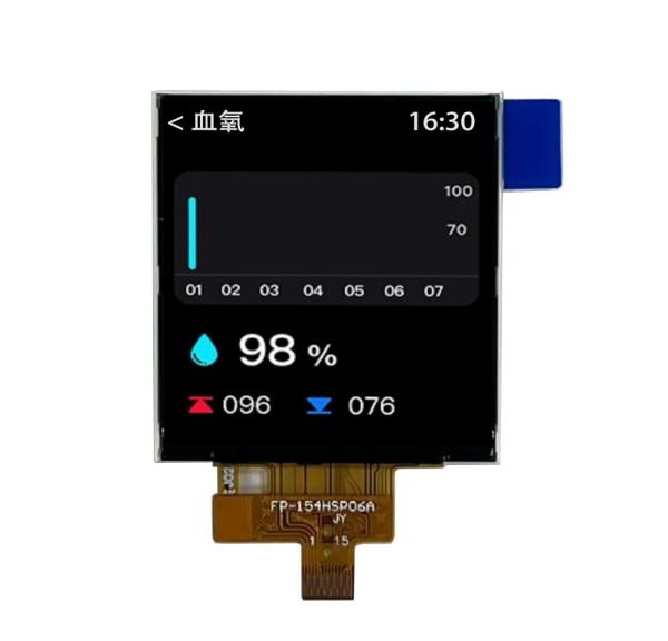 Quality 1.54 Inch 240*240 SPI Square TFT LCD Display Brightness 400cd/M2 for sale