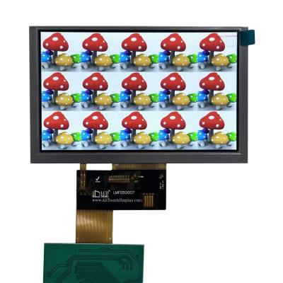 China 5 polegadas WVGA TFT Display Screen Com RGB Interface FPC Conector à venda