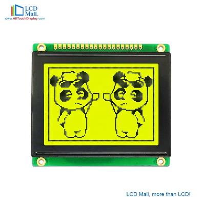 China Pantalla LCD gráfica de alto rendimiento con luz de fondo amarilla y temperatura de funcionamiento de -20 a 70 °C en venta