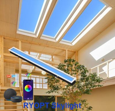 China Multiscene 50HZ Realistic Artificial Daylight Skylight 1150x140x86mm 30 Degree for sale