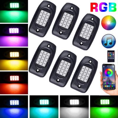 China Remote Control LED RGB Rock Lights Durable Stable For Motorcycle for sale