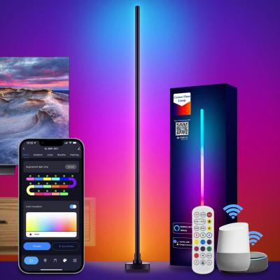 China Living Room Infrared RGB Corner Floor Lamp Remote Control With Music Mode for sale