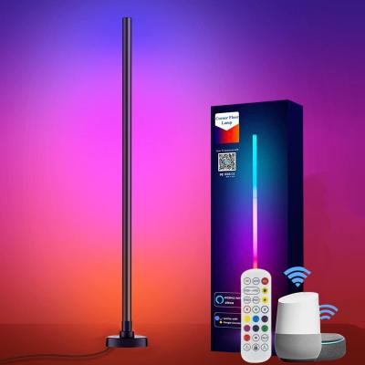 China CCT 2500K-6500K RGB Corner Lamp , Dimmable Color Changing LED Corner Floor Lamp for sale