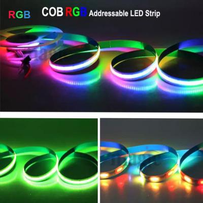 China Luces de tira LED cambiantes del color práctico, tira RGB direccionable de Dimmable en venta