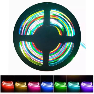 China Outdoor Flexible RGB COB LED Strip 12V 24V IP67 CCT Dimmable Cuttable for sale