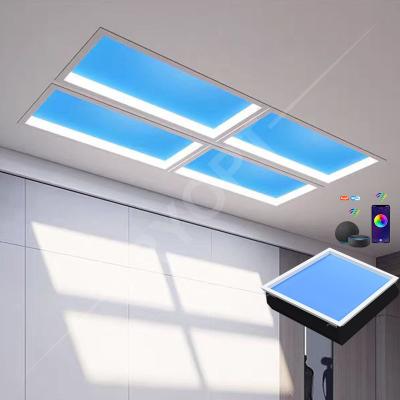 China Azul de cielo artificial llevado de la luz del sol de la luz del panel de techo 600x600 Tuya para el hospital en venta